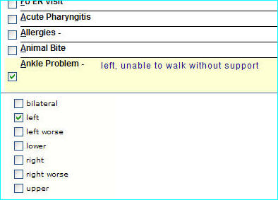X-Ray ankle problem